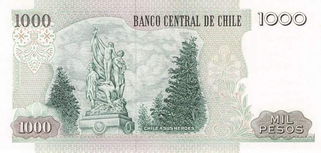 1000 Pesos p154f Chile 2003
